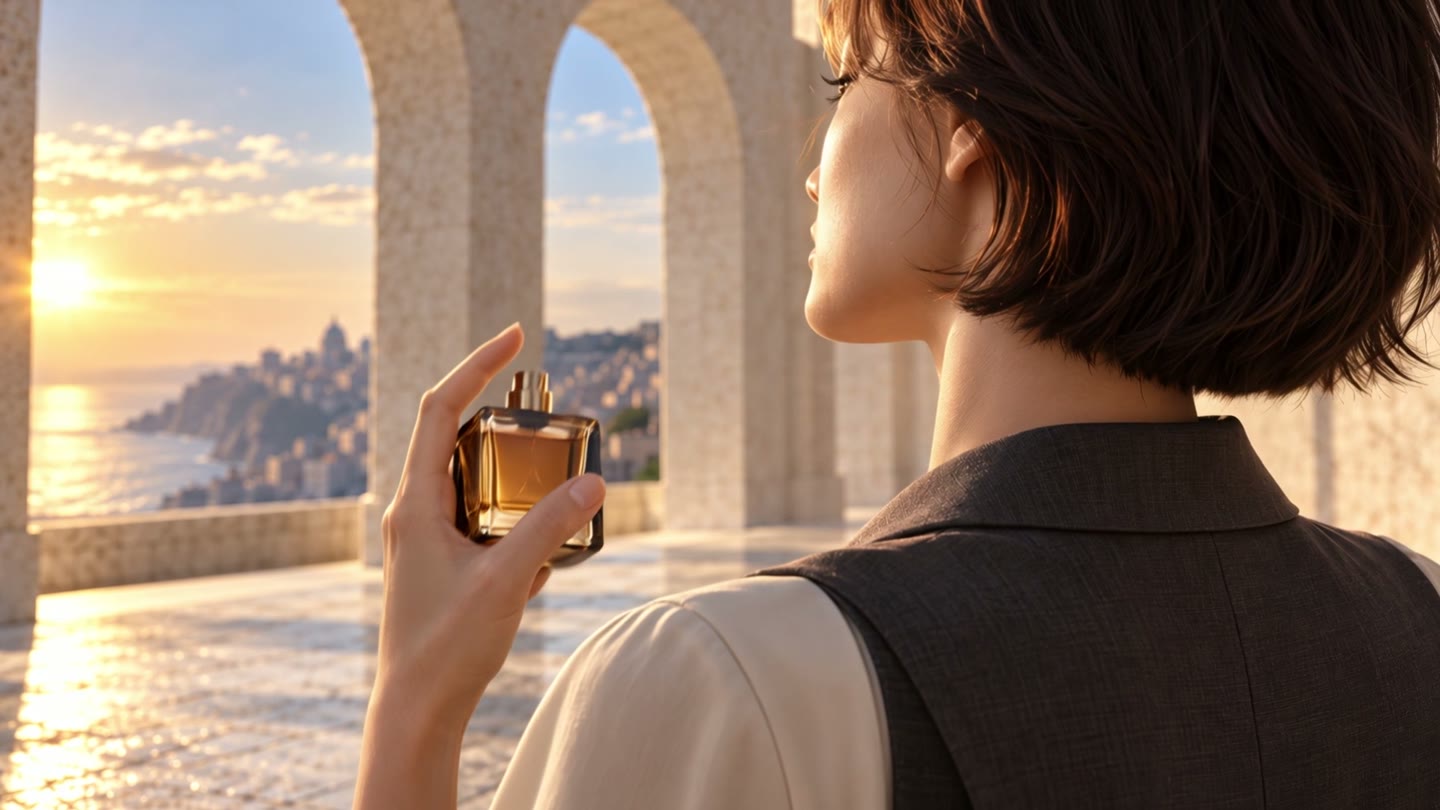 A perfume spray triggers the story in Shadow Garden